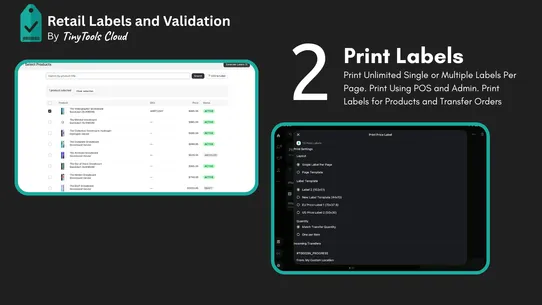 Retail Labels and Validation screenshot