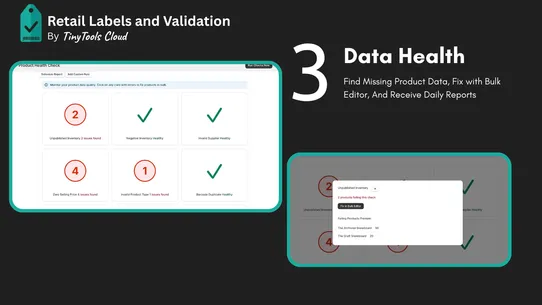 Retail Labels and Validation screenshot