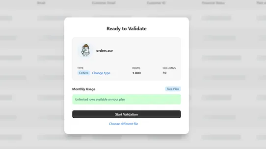 CSV Import Guardian screenshot