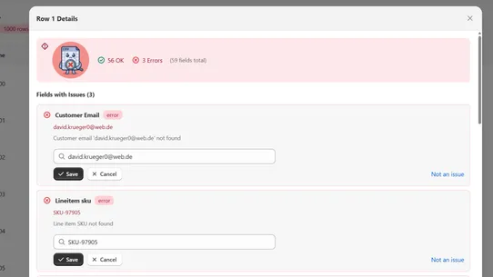 CSV Import Guardian screenshot