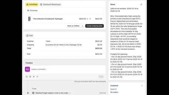 WeatherFreight screenshot