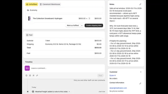 WeatherFreight screenshot