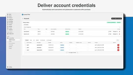 License Flow screenshot