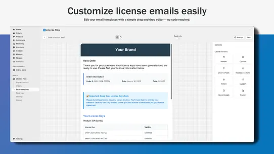 License Flow screenshot