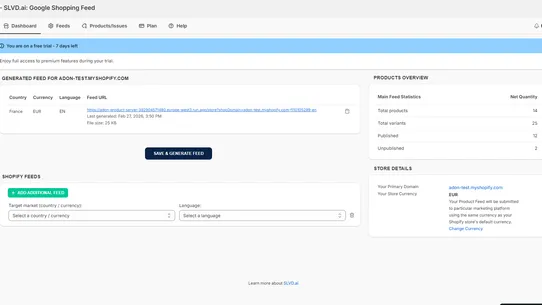 SLVD.ai: Google Multifeed screenshot