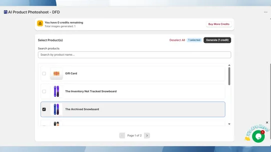 AI Product Photoshoot ‑ DFD screenshot