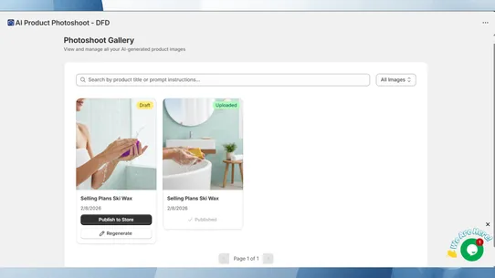AI Product Photoshoot ‑ DFD screenshot