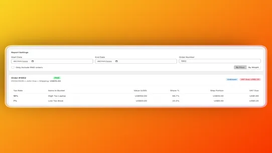 Forge: OSS VAT Analyser screenshot