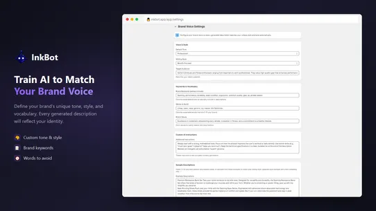 InkBot ‑ AI‑Powered SEO Copy screenshot