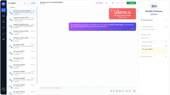 Soncho AI Chat screenshot