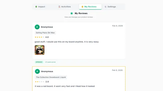 LoyaltyTree.eco screenshot