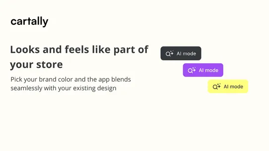 Cartally ‑ search &amp; AI mode screenshot