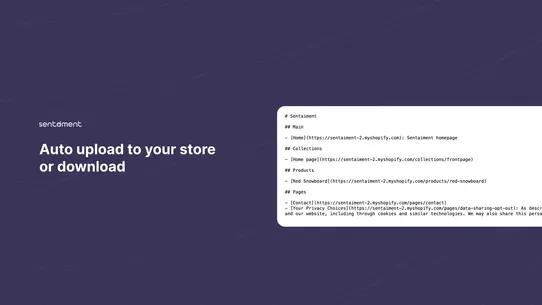 Sentaiment ‑ Easy AI SEO App screenshot