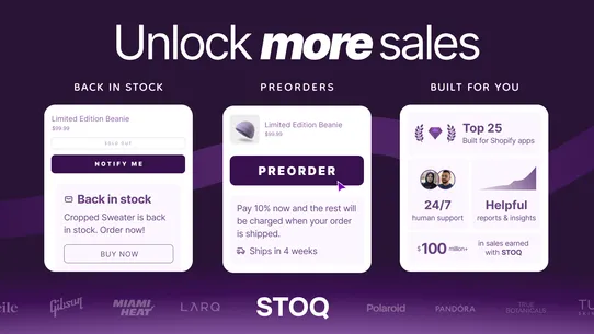 Preorder, Back In Stock ‑ STOQ screenshot
