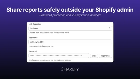 Sharefy – Report Sharing screenshot