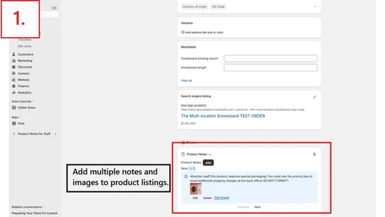 Notey‑ Product Notes for Staff screenshot