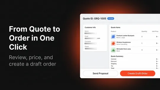 GP Request Quote screenshot