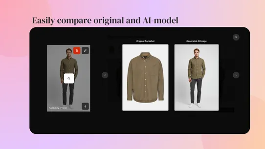 PackScene ‑ AI model images screenshot