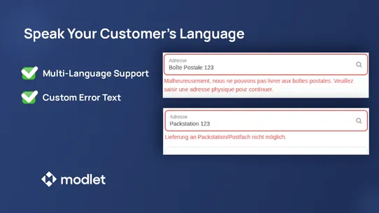 modlet: Block PO Box &amp; Lockers screenshot