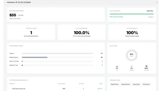 Immerso: AI Virtual Try‑On screenshot