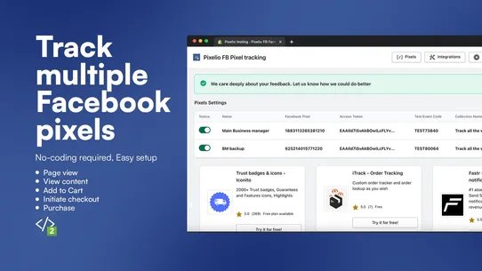 Rapi Tracking Facebook Pixels screenshot