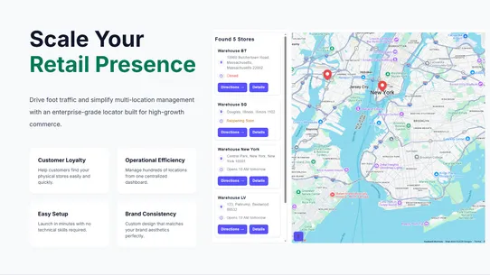 Easy Google Maps Store Locator screenshot