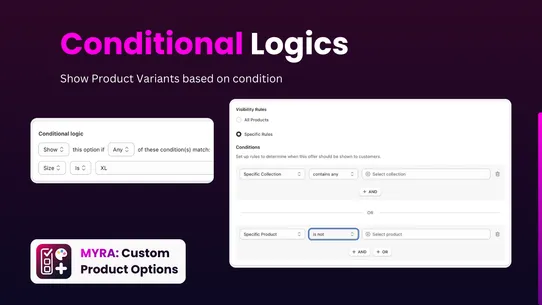 Myra: Custom Product Options screenshot