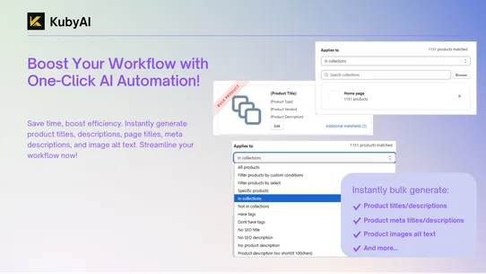 Kuby AI: Product SEO Optimizer screenshot