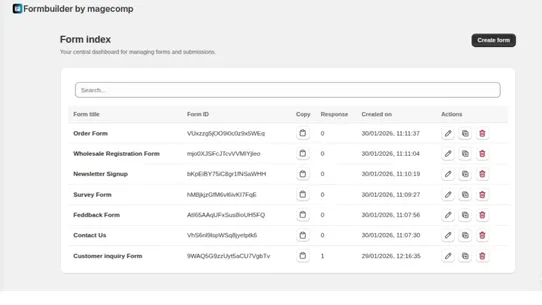 ZAP Contact Form Builder screenshot