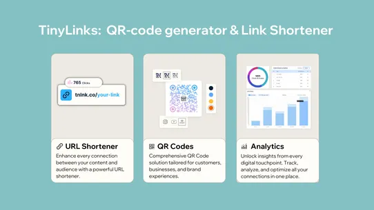 TinyLinks: QR‑code &amp; Short URL screenshot