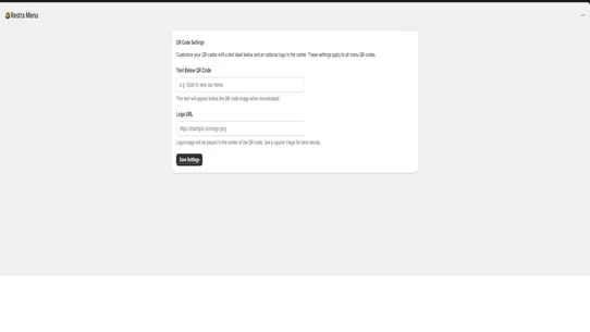 Restra Menu screenshot