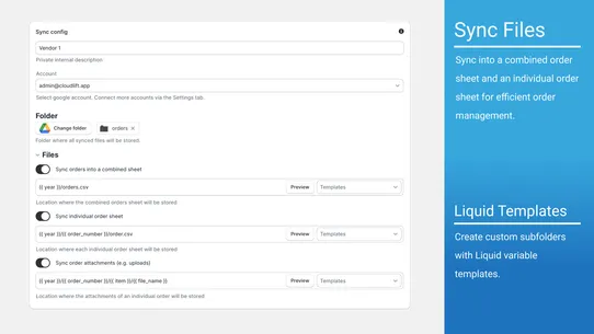 Cloud Order Export &amp; Sync screenshot