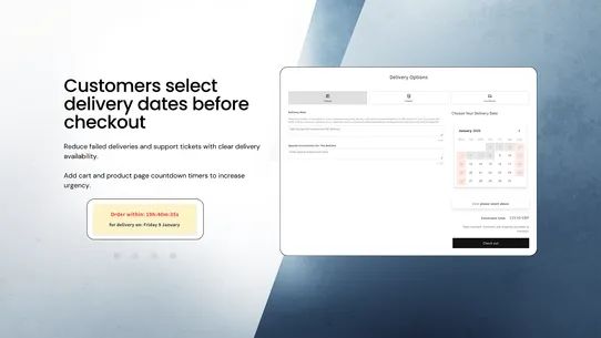 TruBytes Delivery Date Picker screenshot