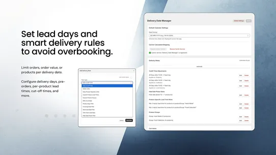 TruBytes Delivery Date Picker screenshot