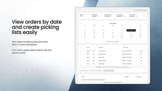 TruBytes Delivery Date Picker screenshot