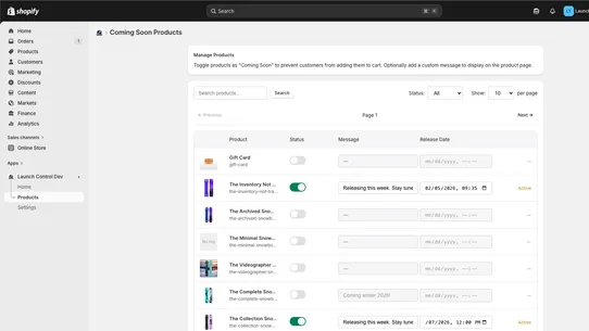 Launch Control screenshot