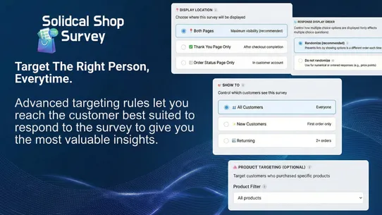Solidcal Shop Survey screenshot