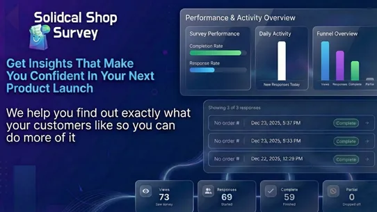Solidcal Shop Survey screenshot