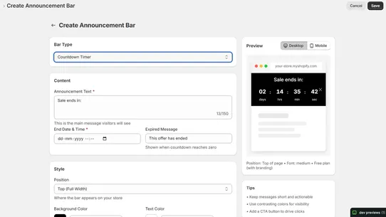 AnnounceFlow screenshot