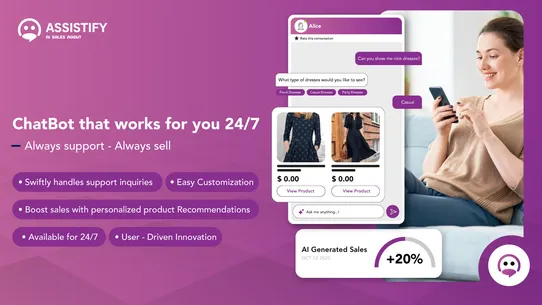 Assistify | AI Sales Agent screenshot