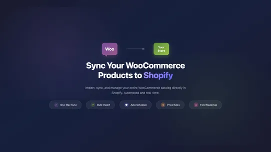 WooSync Woocommerce Import screenshot