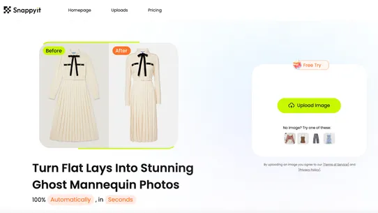 Snappyit ‑ AI Ghost Mannequin screenshot