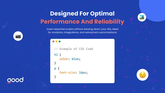 GA: Insert Code screenshot