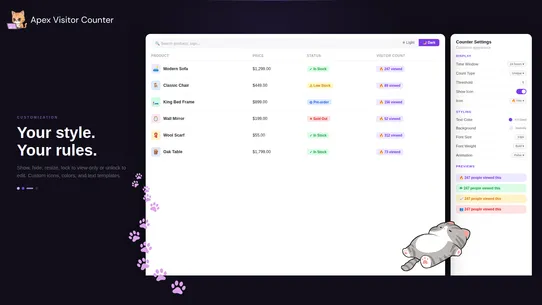 Apex Visitor Counter screenshot