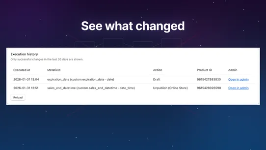 Metafield Expiry screenshot