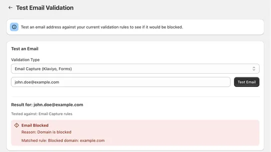 SC ‑ Email Blocker screenshot