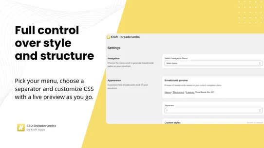 Kraft ‑ SEO Breadcrumbs screenshot