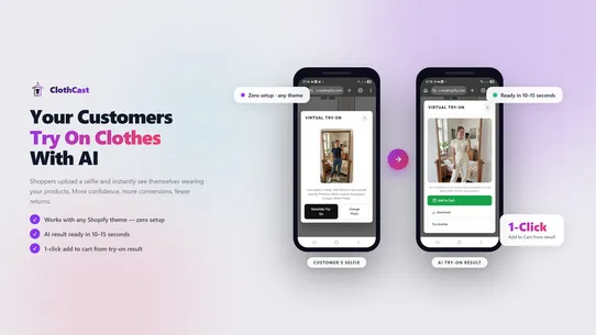 ClothCast ‑ AI Virtual Try‑On screenshot