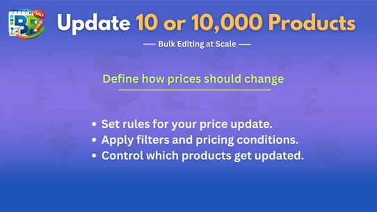 Bulk Price Edit screenshot