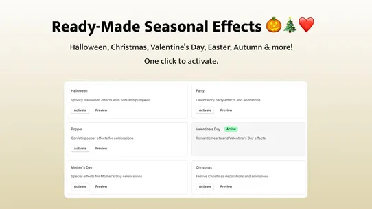AppTitan Seasonal Effects screenshot